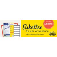 AVERY Zweckform Universal-Etiketten, 64 x 36 mm, weiß