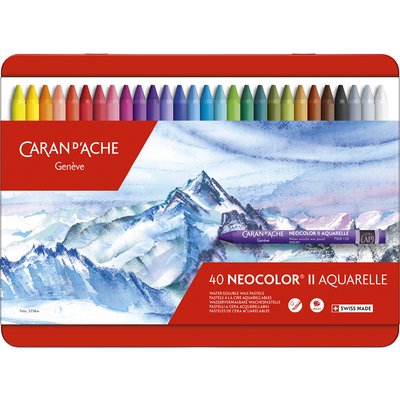 CARAN D, ACHE Aquarell-Wachsmalstift NEOCOLOR II, 40er Etui