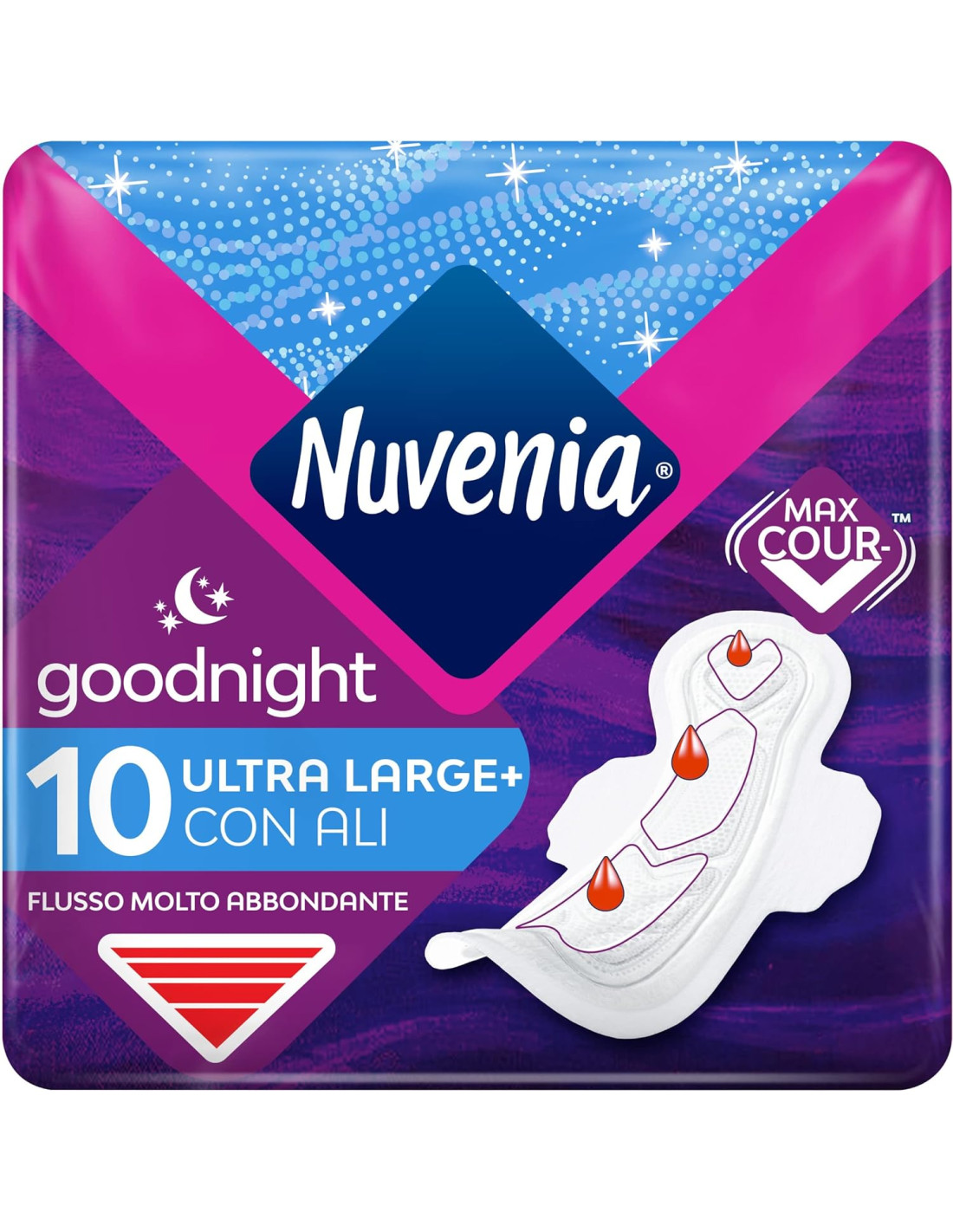 Nuvenia Goodnight Assorbenti Ultra Lungo Notte Con Ali 10Pz