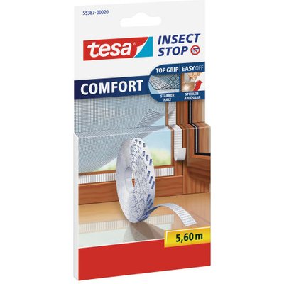 tesa Fliegengitter COMFORT für Fenster, 1,30 m x 1,30 m