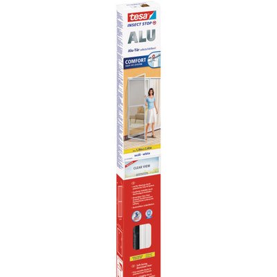 tesa Fliegengitter ALU COMFORT Türen, 1,00 m x 2,20 m, weiß