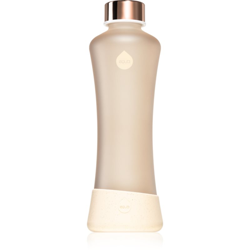 Equa Glass Wasserflasche Mit Matt-Effekt Farbe Ginger 550 Ml