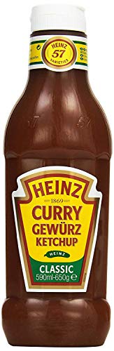 Heinz Curry Gewürz Ketchup Delikat, Dosierflasche, 590 Ml