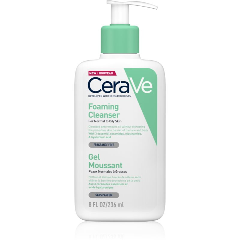 Cerave Cleansers Gel Detergente In Schiuma Per Pelli Normali E Grasse 236 Ml