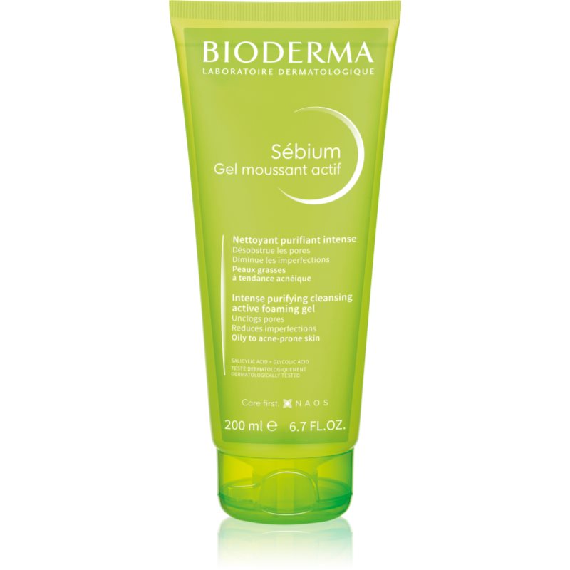 Bioderma Sébium Gel Moussant Actif Gel Di Pulizia Profonda Per Pelli Grasse E Problematiche 200 Ml