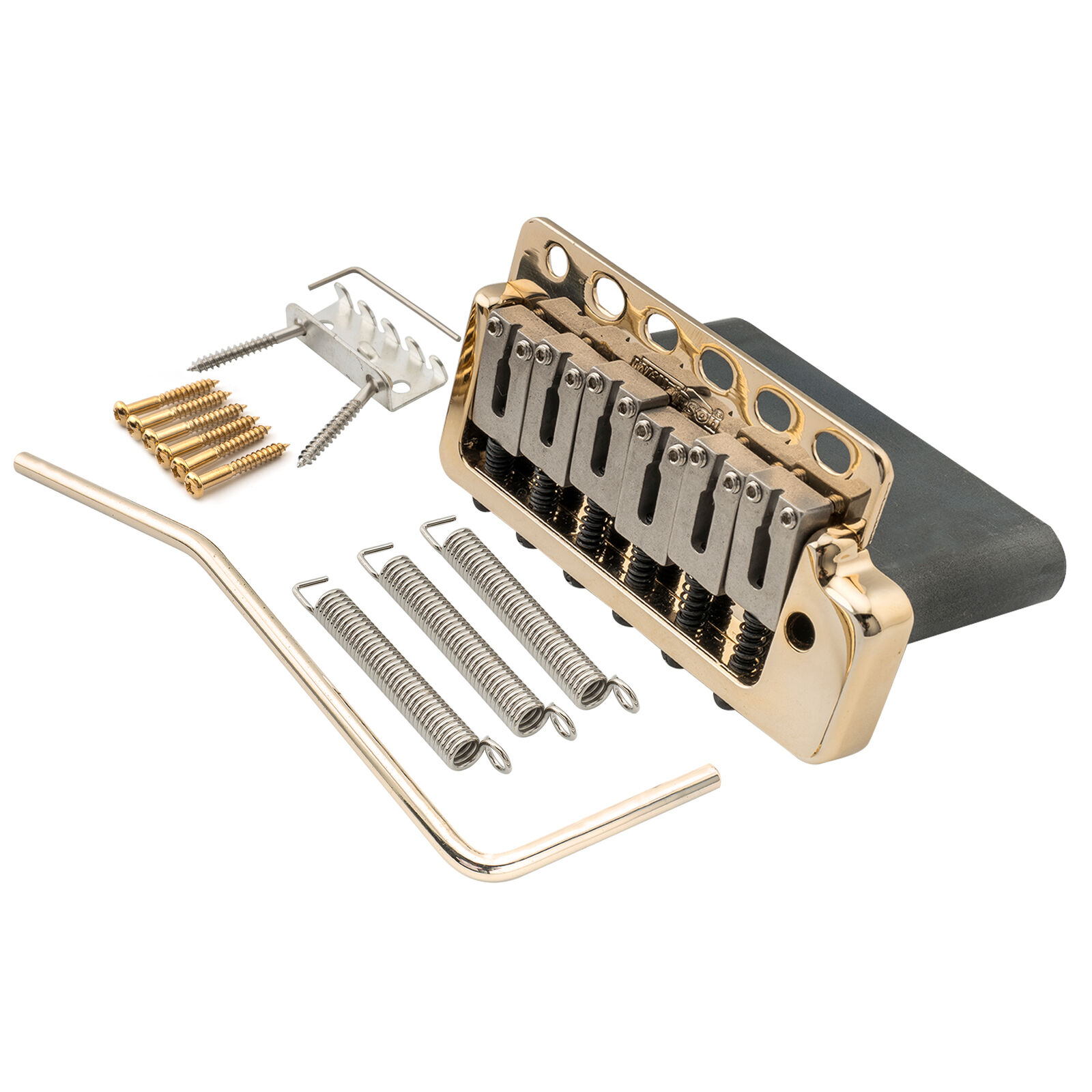 Wilkinson WVP6-SB Gold 54mm Guitar Tremolo Bridge Steel Saddles Block For Strat