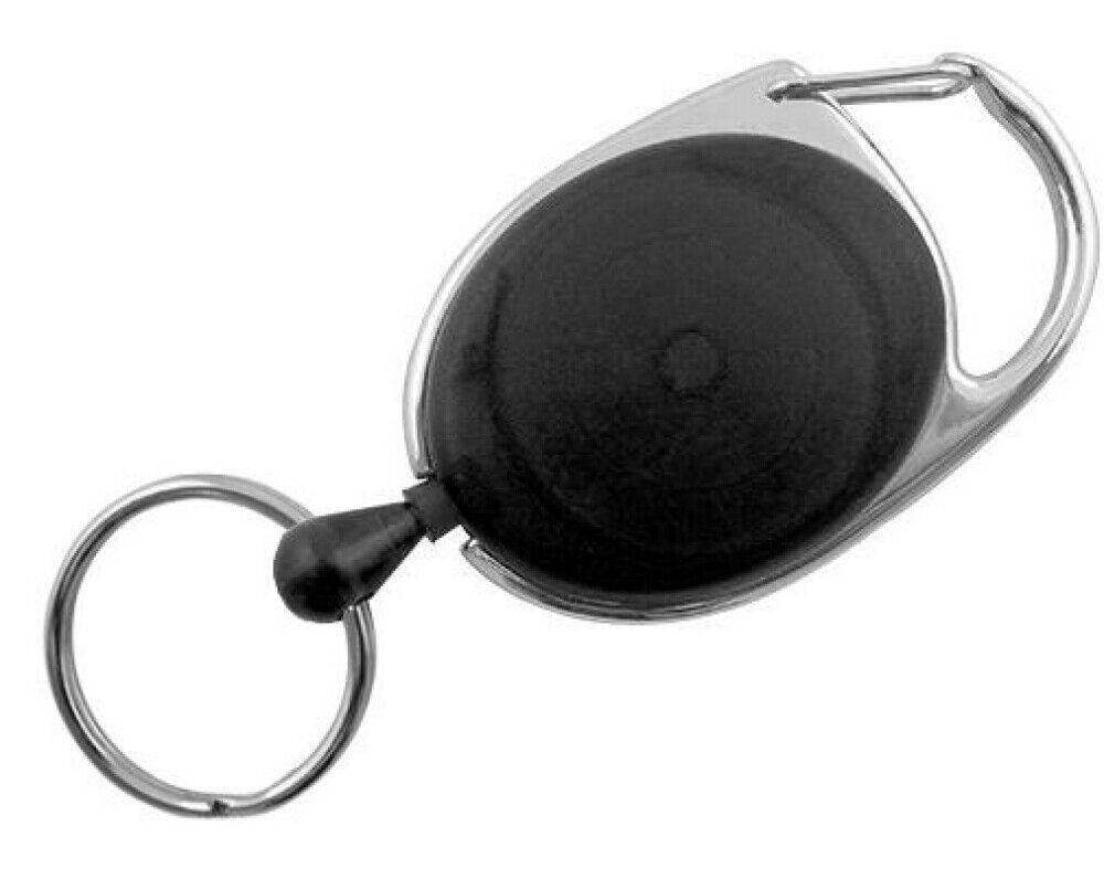 Jojo REKO 220 mit Schlaufenclip und Schlüsselring, Schwarz