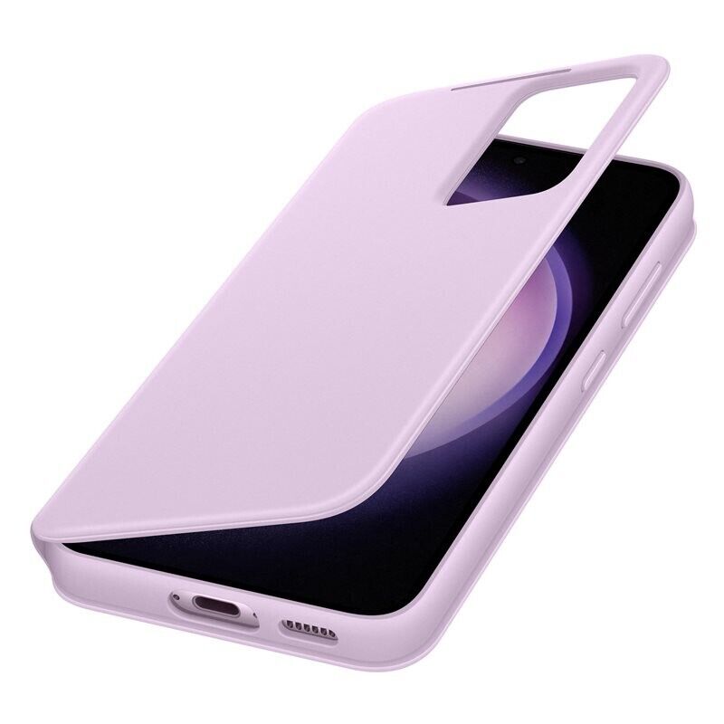 Original Samsung Smart View Wallet Cover Case EF-ZS911 Galaxy S23 Lavender Lila