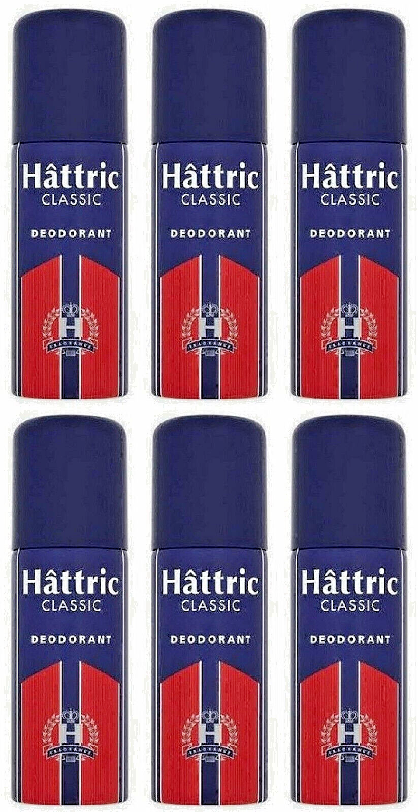✅Hâttric Classic Deodorant Deo Spray o. Aluminiumsalze maskuliner Duft 6x 150ml✅