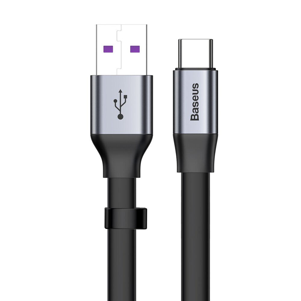 Baseus USB Typ C Schnellladekabel 5A 40W Quick Charge, 23cm, Grau