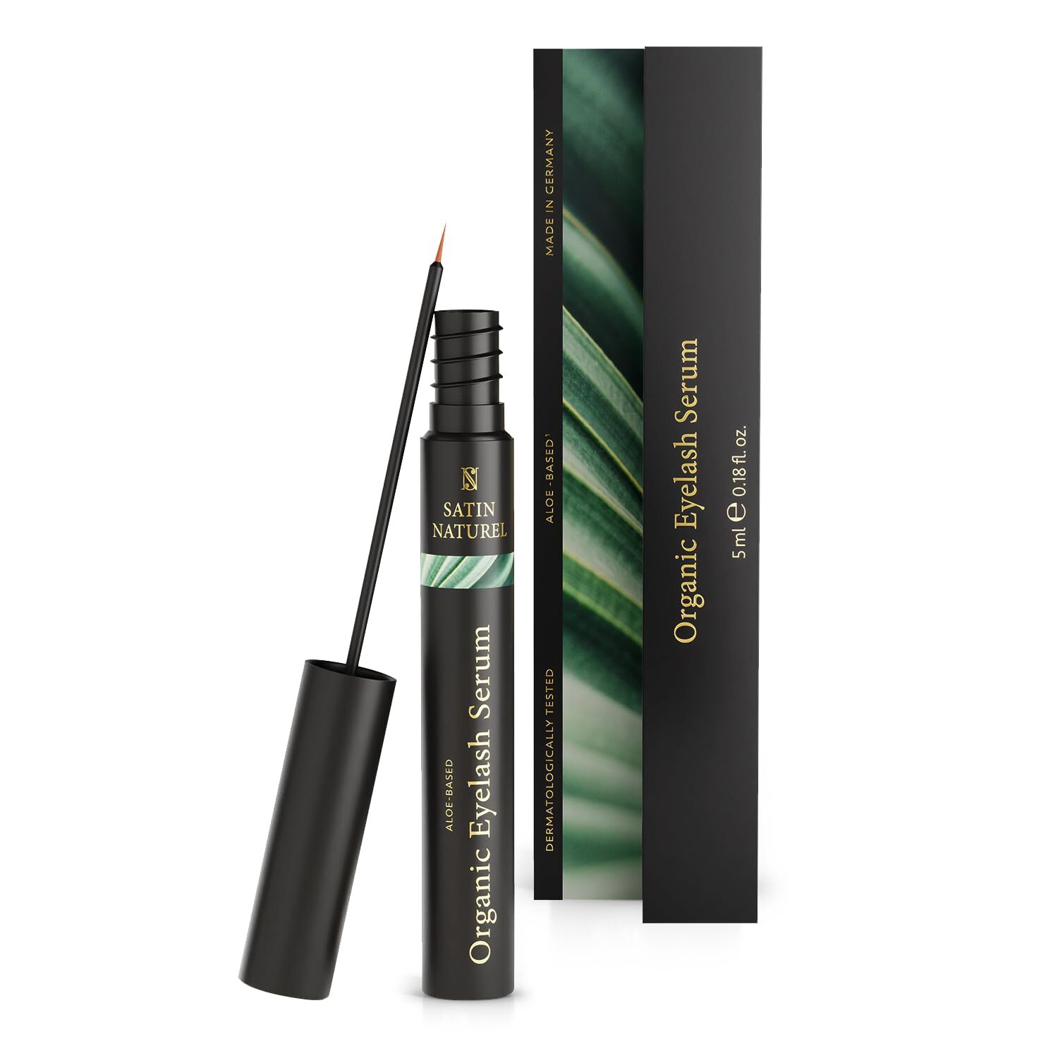 Wimpernserum mit BIO Aloe Vera + Rotklee für Wimpernwachstum & gepflegte Wimp...