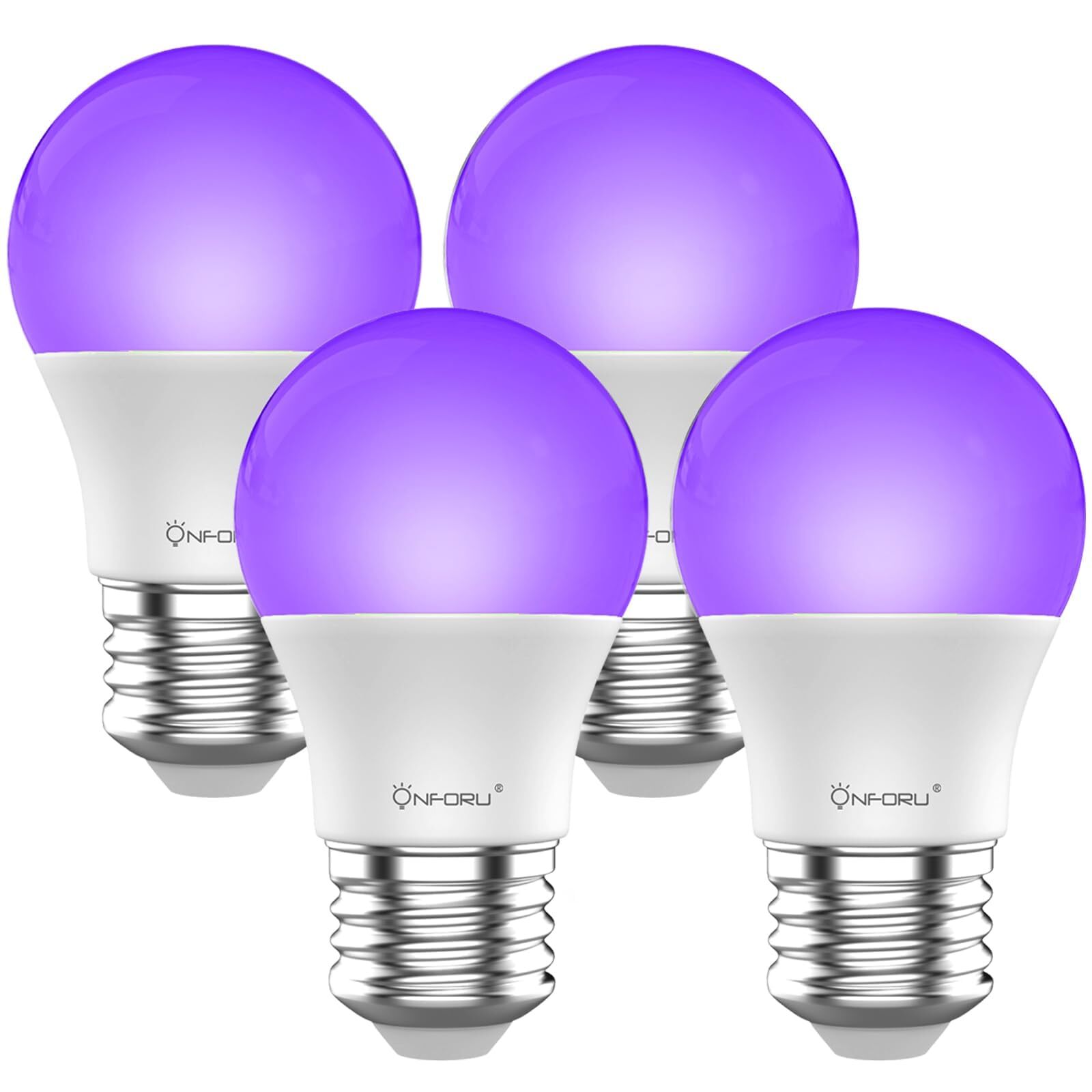 Onforu 2er Schwarzlicht Glühbirne E27 UV Birne 9W Glühlampe 385-400 nm UVA Le...