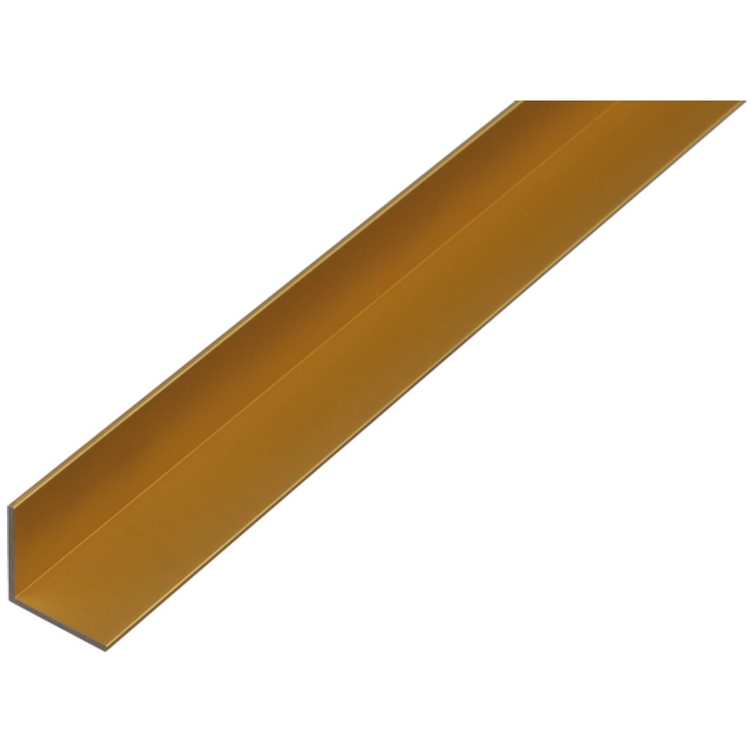 ALBERTS Winkelprofil, gleichsch., Alu gold elox., LxBxHxS 1000 x 20 x 20 x 1,5