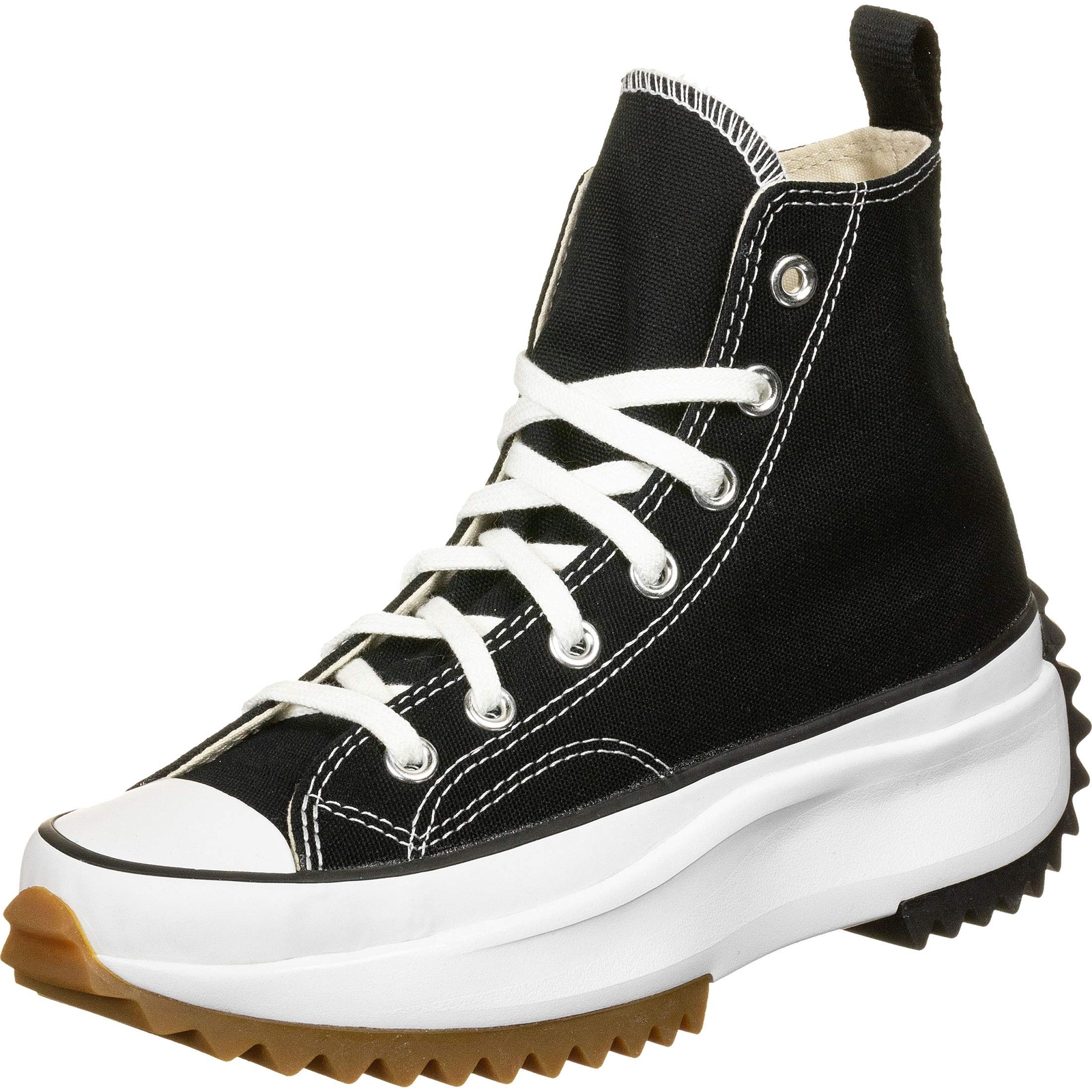 Converse Unisex's Run Star Hike Canvas Platform Sneaker 6.5 UK Black White