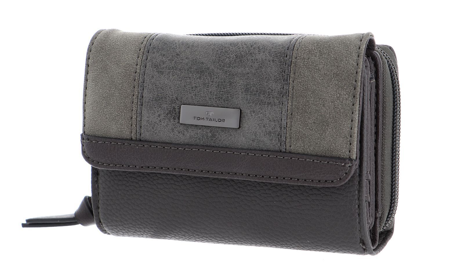 TOM TAILOR Juna Wallet With Flap Geldbörse Grey Grau Neu