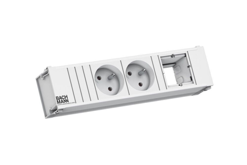 Bachmann Steckdosenleiste 912.705 IP20 weiß Steckdosenleisten Metall
