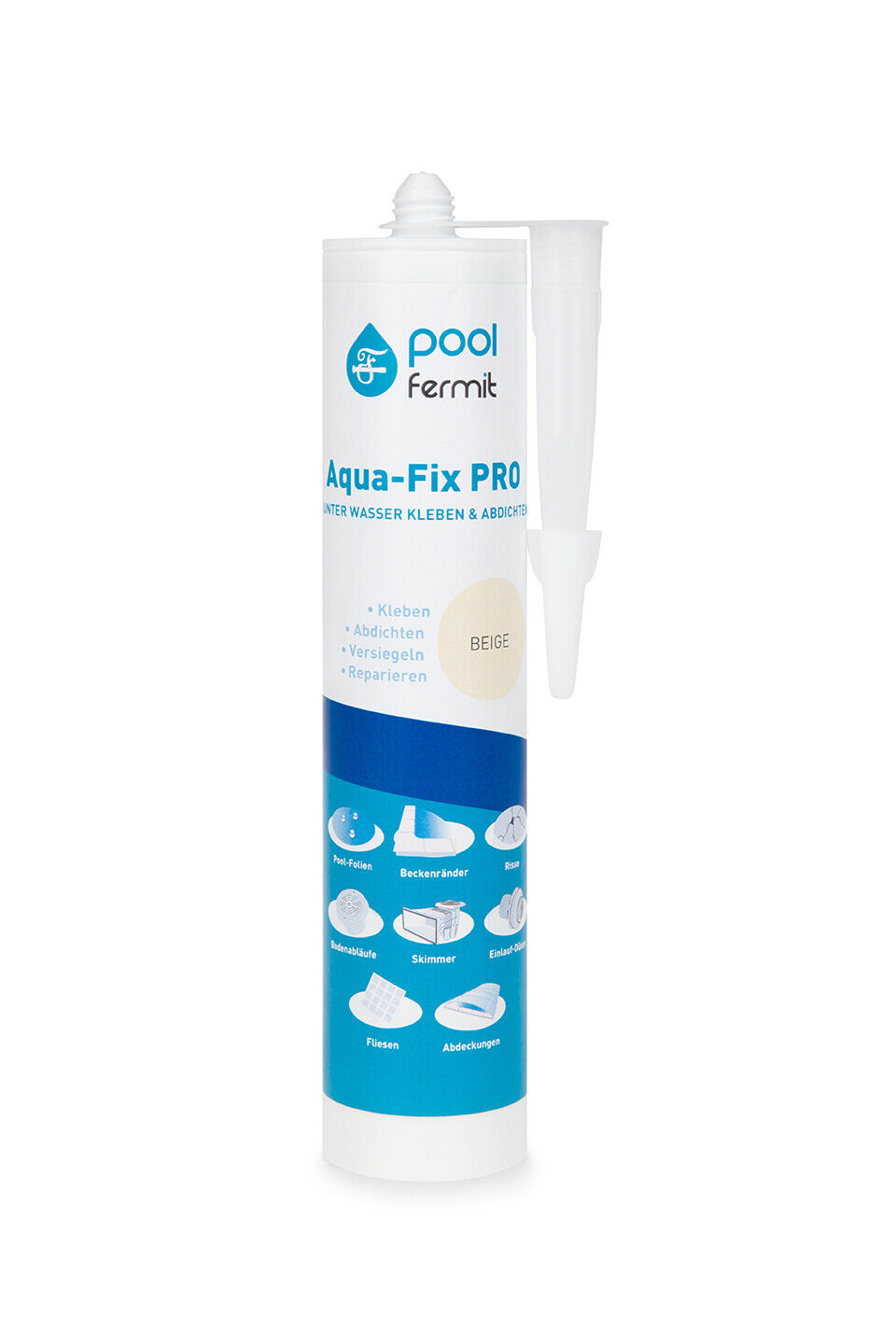 Fermit MS-Polymer Kartusche Pro 290ml beige Pools Spas Whirlpools