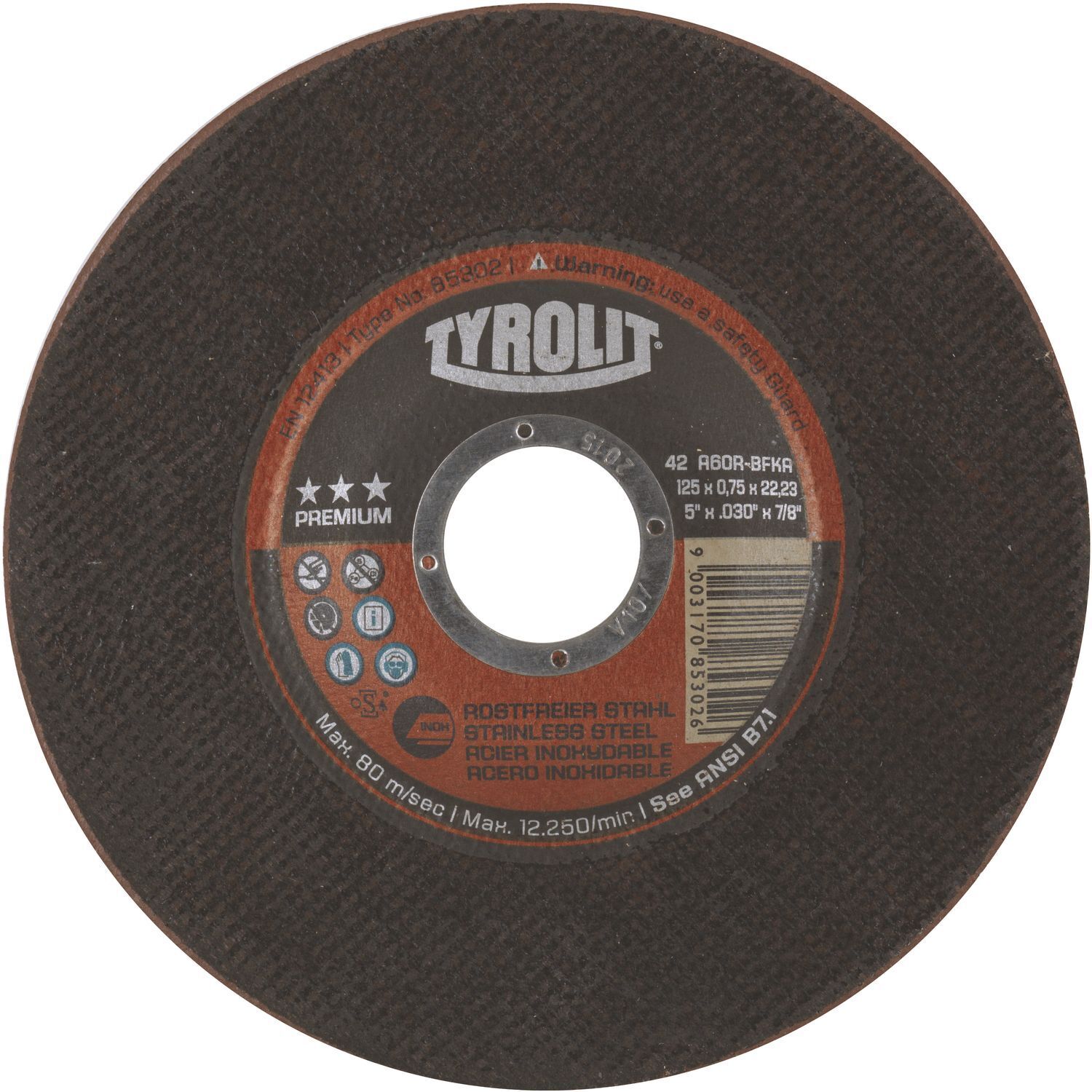 Tyrolit Trennscheibe gekröpft Premium*** 115x0.75mm Inox Neue Generation Form42