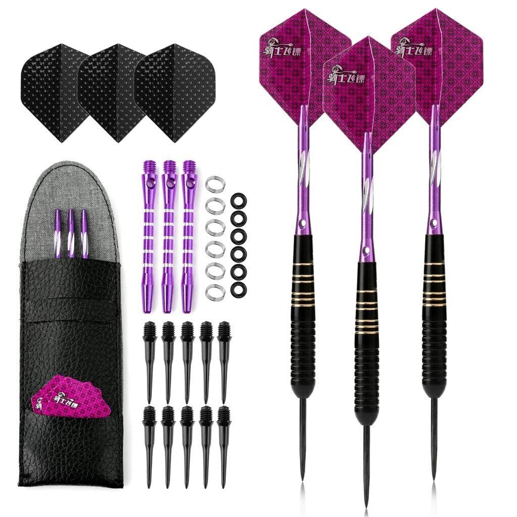 Crazy-m 3 Stück Profi dartpfeile Steeldarts dartscheibe 23 g Dartset Turnier ...