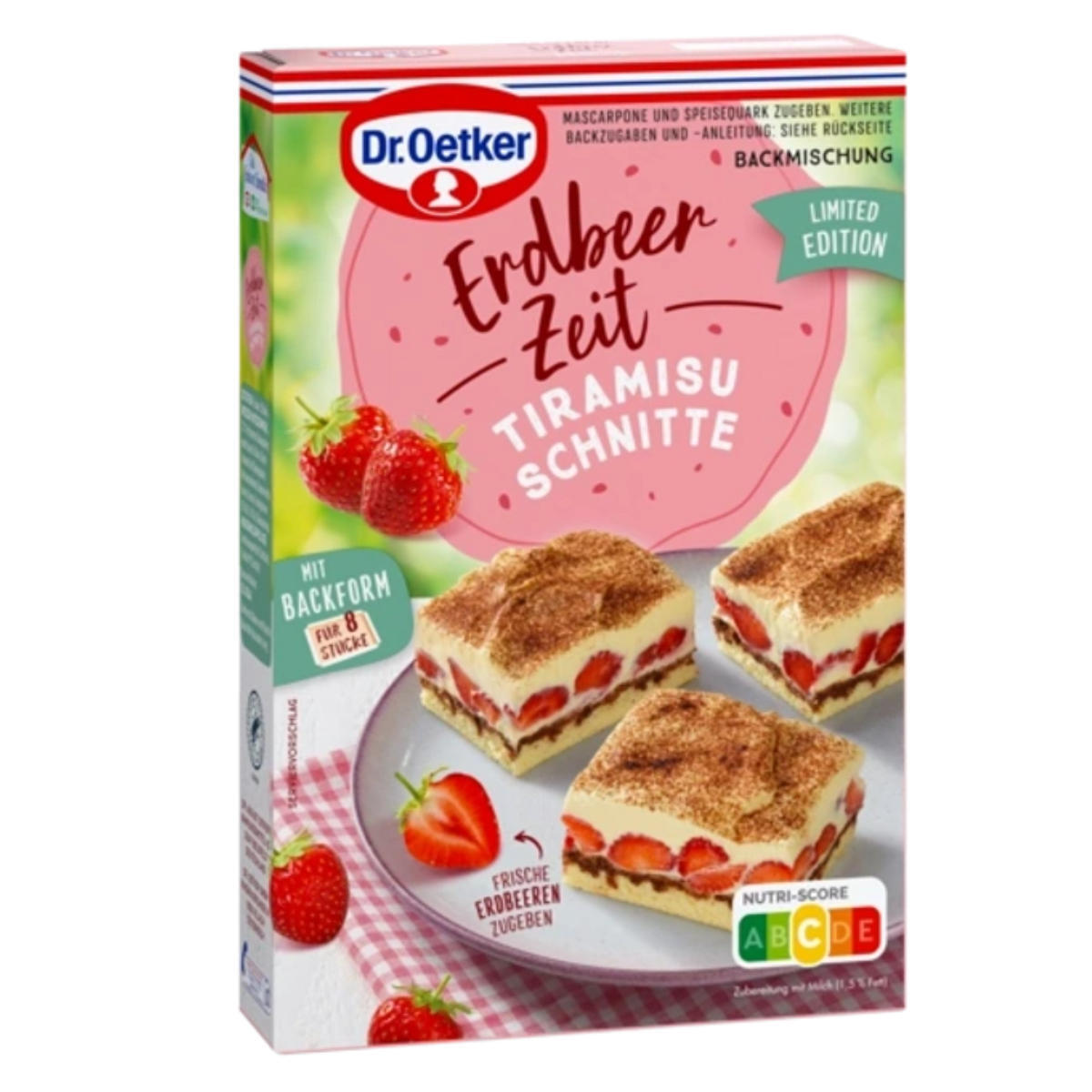 Dr. Oetker Erdbeer Zeit Tiramisu Schnitte Limited Edition 200g