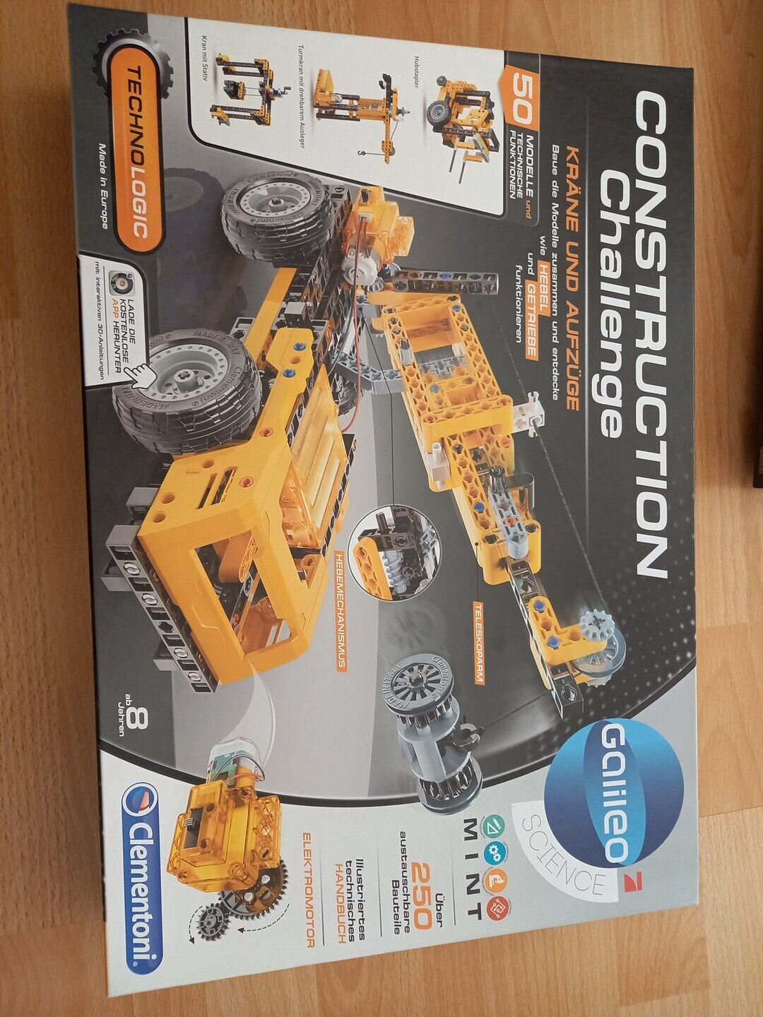 Galileo Clementoni 59079- Construction Challenge - Kräne und Aufzüge - Baukasten