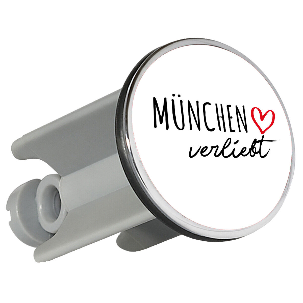 Waschbeckenstöpsel München verliebt 4cm Stopfen Geschenkidee Souvenir Präsent Wi