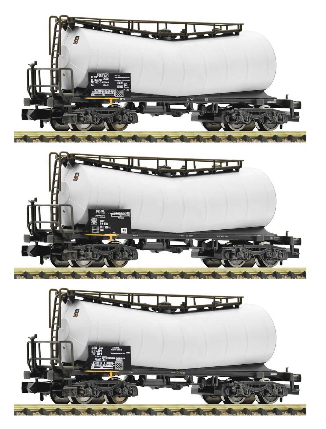 Fleischmann Spur N 846007 Knickkesselwagen der Atir Rail/ 3-teiliges Set