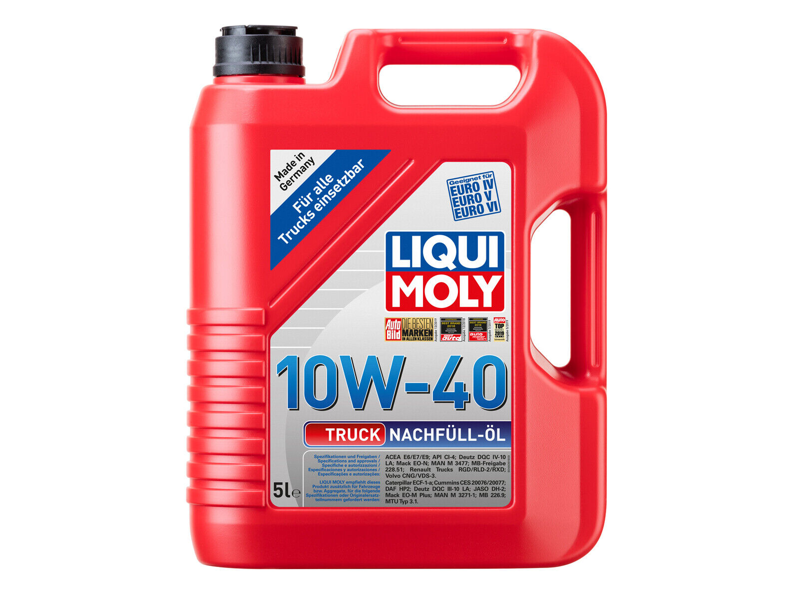 Liqui Moly Motoröl Truck Nachfüll Öl, 10W-40, 5-Liter Kanister - Art.Nr. 4606