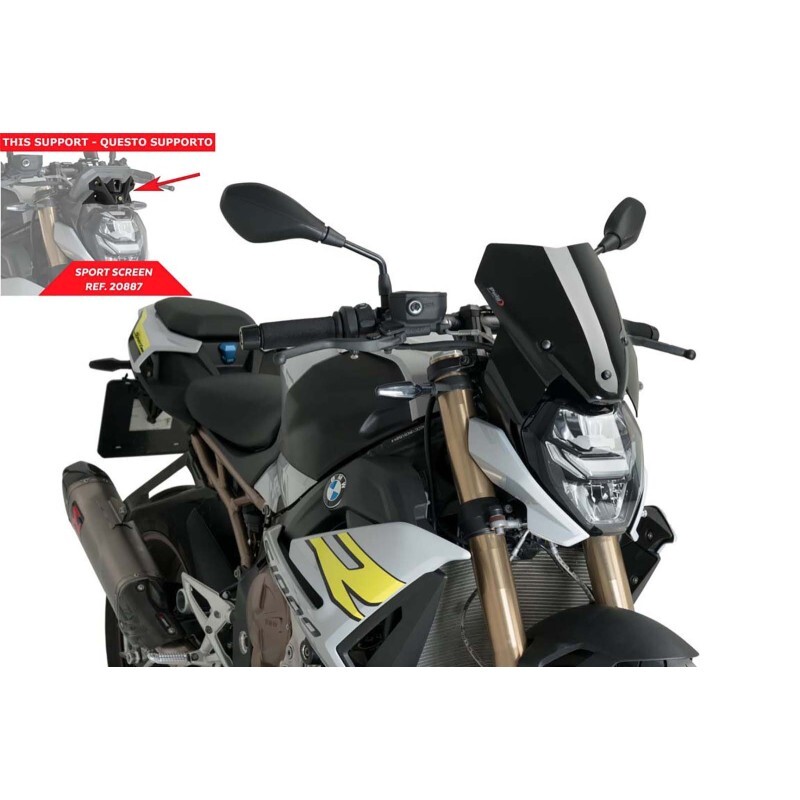 PUIG NAKED SCREEN NG SPORT-OEM SUPP. FUR BMW M1000 R 23-24 SCHWARZ