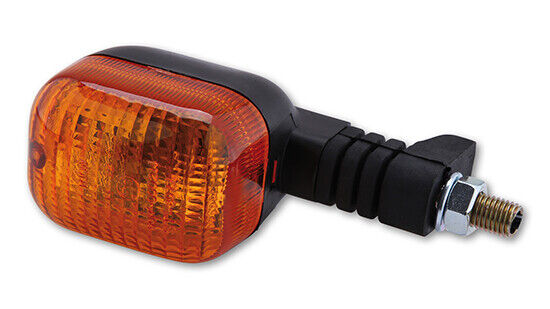 Blinker DUC STYLE, schwarz, gelbes Glas, für vorne links oder hinten rechts, M