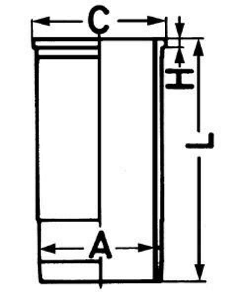 KOLBENSCHMIDT Zylinderlaufbuchse 89816110 für MAN HOCL für VISEON C Series 260mm