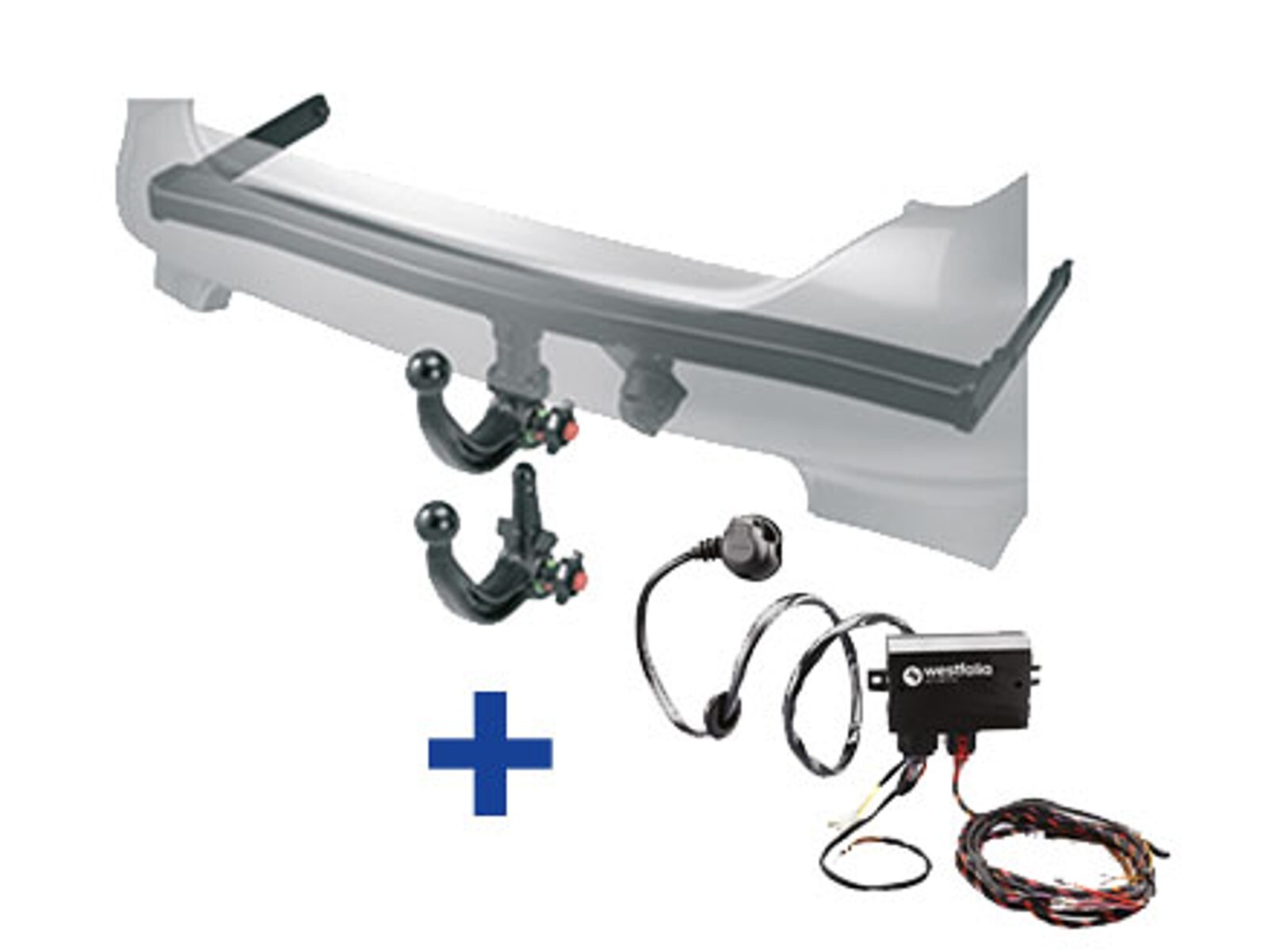 WESTFALIA Anhängerkupplung KIT A40V 321838900113 für VW TOURAN 1T1 1T2 1T3 TSI