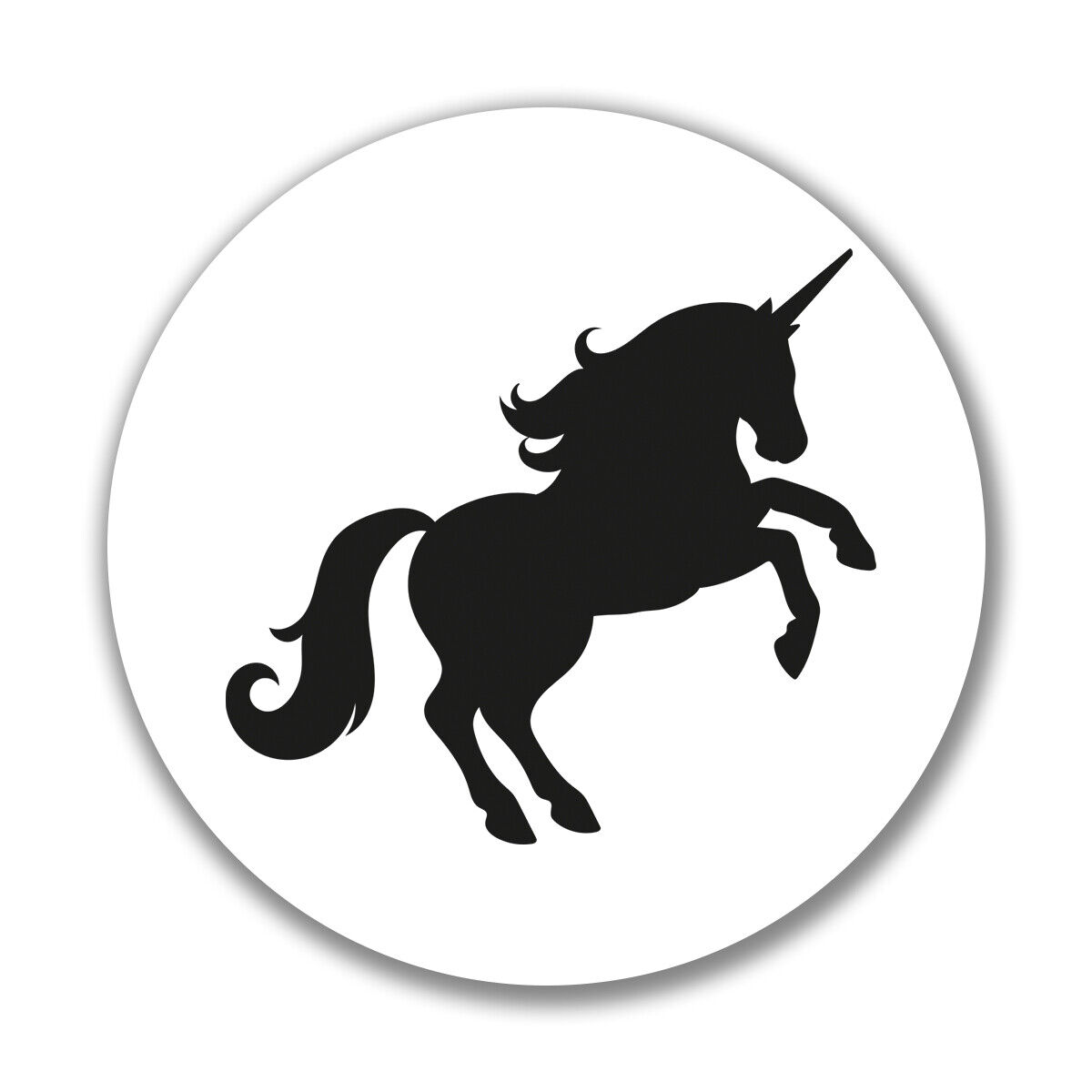 Aufkleber Einhorn Silhouette Sticker 10cm Geschenkidee Souvenir Präsent Wichtelg