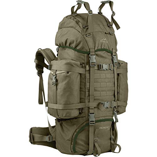 Wisport Original Großer Wanderrucksack Damen & Herren + Inkl. E-Book | Backpack Hüttentour | Pfadfinder | Survival Bushcraft Rucksack 55Liter | Zelt |