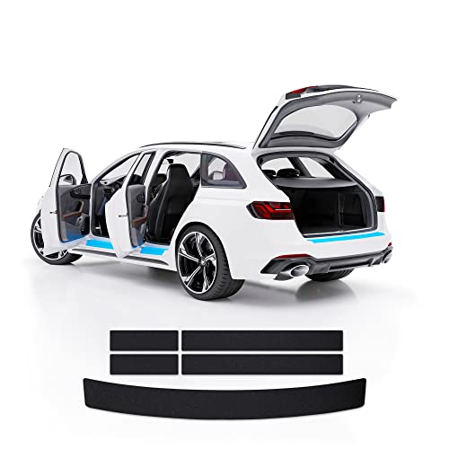 Blackshell® Basic Lackschutz Set Kompatibel Mit Vw Up! | Typ Bl | Bj. 2011-2016 (3-Türer) Matt Schwarz - Passgenauer Ladekantenschutz, Einstiegsleiste