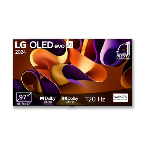 Lg Oled97G48Lw Tv 246 Cm (97 Zoll) Oled Evo Fernseher (Α11 4K Ai-Prozessor, Webos 24, Dolby Vision, Bis Zu 120Hz) [Modelljahr 2024]