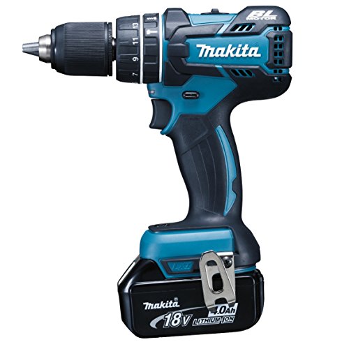 Makita Akku-Schlagbohrschrauber, (18 V/4,0 Ah, 2 Akkus Und Ladegerät Im Makpac), Dhp480Rmj
