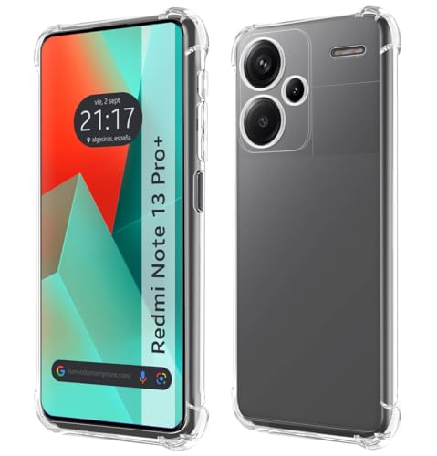 Tumundosmartphone Silikonhülle, Stoßfest, Transparent Für Xiaomi Redmi Note 13 Pro+ Plus 5G