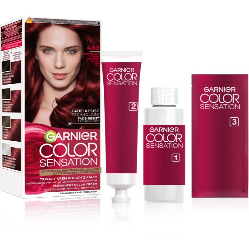 Garnier Color Sensation Haarfarbe Farbton 4.60 Intensywna Ciemna Czerwień 1 St.
