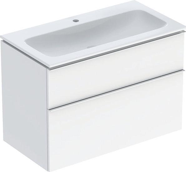 Geberit, Badmöbelset, iCon Set Möbelwaschtisch mit Unterschrank, 2 Schubladen, 90x63x48 cm, 502337