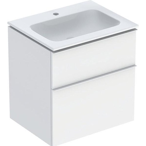 Geberit, Badmöbelset, iCon Set Möbelwaschtisch mit Unterschrank, 2 Schubladen, 60x63x48 cm, 502331