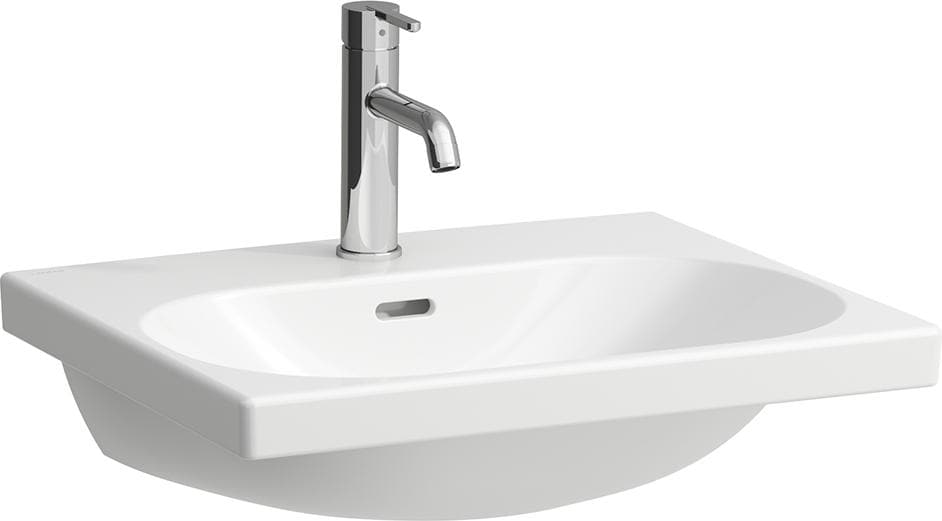 Laufen, Waschbecken, Waschtisch LUA 55x46cm unterbauf m ÜL 1 HL-A weiss LCC (460 mm, 550 mm)