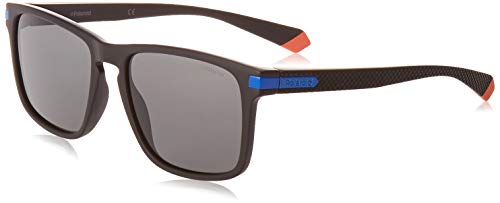 Polaroid Pld 2088/S Sunglasses, 0Vk/M9 Mtblk Blue, 55 Unisex-Adult