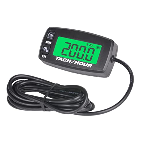 Runleader Hm032R Tachymètre Inductif Avec Compteur D'Heure Rétroéclairé Éclair D'Alerte Service Alarmes Pour Moteur À Essence Atv Utv Dirtbike Motobik