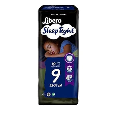 Libero Sleeptight Lot De 10 Culottes Absorbantes Pour Nuit 9 22 37 Kg