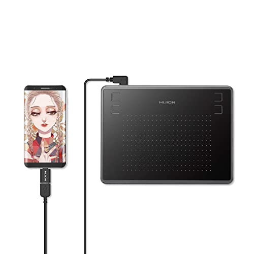 Huion Inspiroy H430P Osu Tablette De Dessin, Avec Tablette Graphique De 4,8 X 3 Pouces, Prend En Charge Mac Windows Android, Idéale Pour Le Travail À