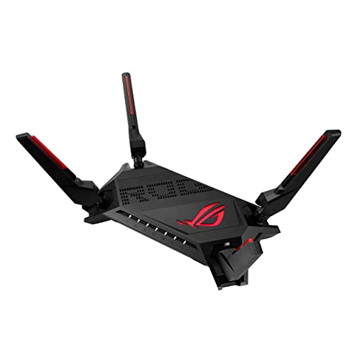Asus Rog Rapture Gt-Ax6000 Routeur De Jeu Extensible Double Bande Wifi 6, Double Ports 2,5 G, Accélération De Jeu À Trois Niveaux, Mode Jeu Mobile, Au