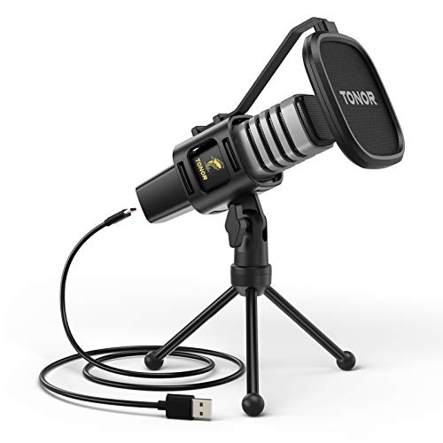 Tonor Micro Pc, Usb Microphone Condensateur Professionnel Pour Gaming Streaming Podcast Studio Enregistrement Singing Youtube Gamer Chant Stream Voix-