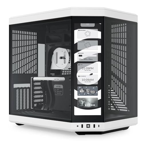 Hyte Y70 Touch Mid Tower Boîtier Blanc/Noir (E-Atx/Atx/M-Atx/M-Itx)