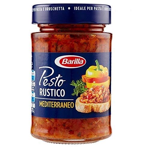 Barilla Pesto Rustico Mediterraneo Avec Sauce Italienne Méditerranéenne 200 G